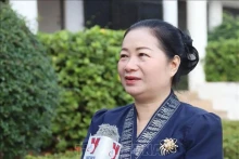 老挝新闻文化旅游部艺术文化司副司长Vansy Soukchaleurn。（图片来源：越通社）