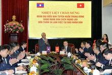 会见场景。（登科 摄）