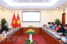 会谈场景。（图片来源：越通社）