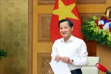 越南政府副总理黎明慨在会上发表讲话。（图片来源：越通社）