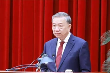 苏林总书记在会上发表讲话。（图片来源：越通社）