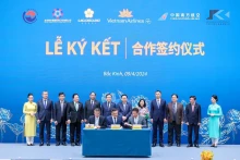 越航与中国伙伴签署总额近5亿美元的合作协议。