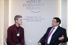 范明正总理会见了亚马逊全球公共政策副总裁迈克尔·庞克。（图片来源：越通社）