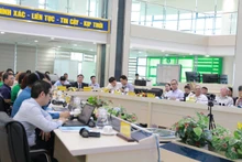 越南近海风能技术潜力评估报告公布仪式。（图片来源：气象水文总局）