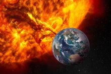 附图：二十年来最强地磁暴来袭 对越南产生直接影响。