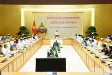 越南政府总理范明正主持召开国家网络安全指导委员会第二次会议。（陈海 摄）