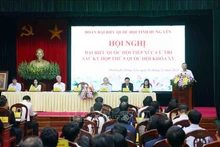 苏林总书记在兴安省开展接待选民活动。（图片来源：越通社）