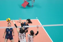 越南女排以3比2逆转战胜韩国女排。