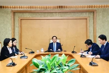 越南政府副总理兼外交部长裴青山与英国外交大臣戴维·拉米通电话。