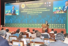 2023年湄公河对接论坛场景。（图片来源：越通社）
