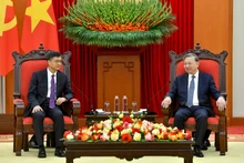 越共中央总书记苏林会见中国广西壮族自治区党委书记陈刚【组图】