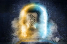 入口大门的插图。