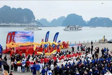 2023-2024赛季克利伯环球帆船赛第五赛段第8场比赛启动仪式。（图片来源：ttdn.vn）