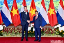 越南政府总理范明正和荷兰首相马克·吕特。