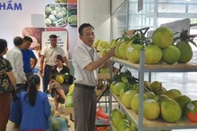 越南农产品展示区。