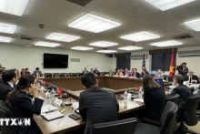 越美经济对话会场景。（图片来源：越通社）