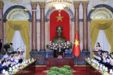 会见场景。（图片来源：越通社）