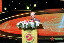 越共中央总书记苏林最近在第六届数字技术企业发展国家论坛上发表讲话。（图片来源：qdnd.vn）