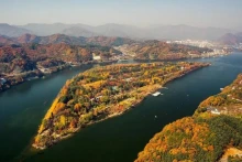 韩国南怡岛。