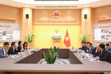 会谈场景。（图片来源：moit.gov.vn）