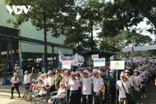 众多人参加活动。（图片来源：VOV）