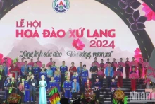 2024甲辰年春节谅山桃花节开幕式。