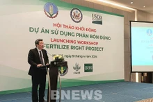 越南农业与农村发展部副部长黄忠在仪式上发表讲话。（图片来源：bnews.vn）