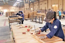 平定省归仁市福财工业区Pisico家具木材加工股份公司的生产活动。
