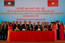 合作文件签署仪式。（图片来源：越通社）