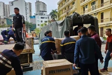 越南公安部救援队做好准备赴缅甸开展地震灾害救援工作。