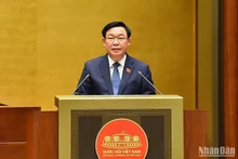 越南国会主席王廷惠发表了总结性讲话。