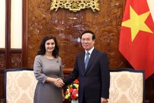 越南国家主席武文赏会见保加利亚驻越南大使玛丽内拉·佩特科娃。（图片来源：VOV）