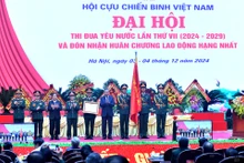 苏林总书记向越南老战士协会授予一级劳动勋章。