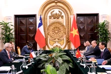 会谈场景。（图片来源：vietnamnet.vn）