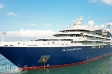 Le Jacques Cartier豪华游轮2月22日上午抵达富国岛。