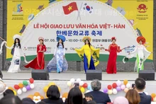 越韩文化交流活动上的表演节目。（图片来源：越通社）