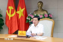 越南政府副总理陈红河发表指导性讲话。（图片来源：越通社）