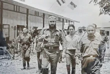 菲德尔·卡斯特罗1973年9月访问越南南方解放区。