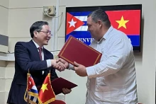 越南农民协会与古巴小农协会签署了2025-2030年阶段合作谅解备忘录。（图片来源：越通社）