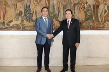 越南国会常务副主席陈青敏会见葡萄牙外交与合作国务秘书弗朗西斯科·安德烈。（图片来源：越通社）