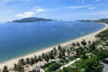 芽庄海滩之美。