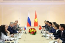 会见场景。（图片来源：越通社）