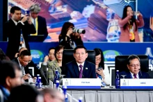 越南财政部长胡德福出席会议。（图片来源：vietnamplus.vn）