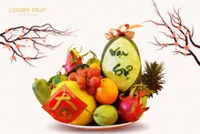 越南外形奇特的水果给春节增添色彩【图表新闻】