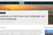 瑞士新闻网La Tribune des Nations刚刊登主题为“在达沃斯，越南希望吸引投资商”的文章。