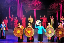 越南嘲剧表演。