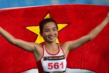 越南田径运动员阮氏莺。
