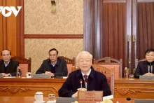 阮富仲总书记主持会议。（图片来源：VOV）