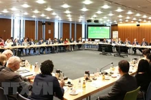 越德经济合作会议场景。（图片来源：越通社）