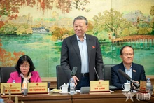 苏林总书记发表讲话。（图片来源：qdnd.vn）